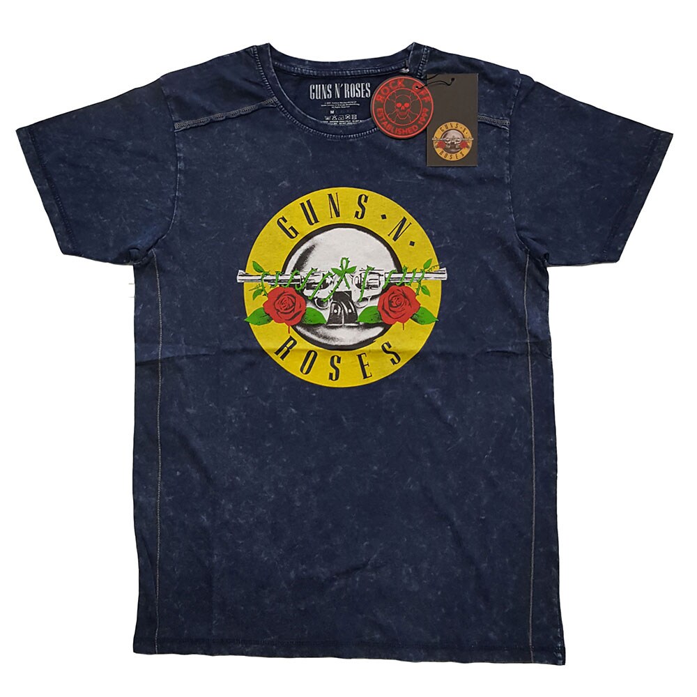 Guns N' Roses Unisex Snow Wash T-Shirt: Classic Logo (Medium)