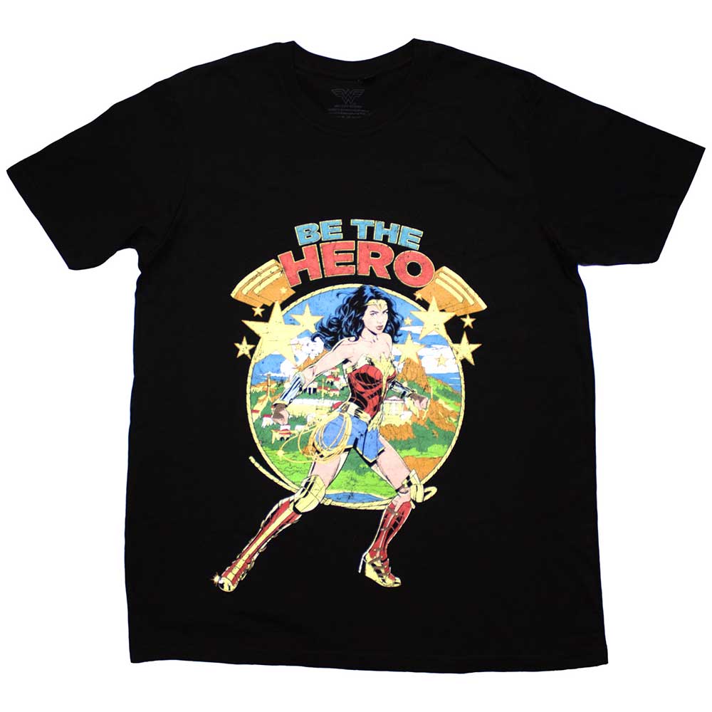 DC Comics Unisex T-Shirt: Wonder Woman Be The Hero (Medium)