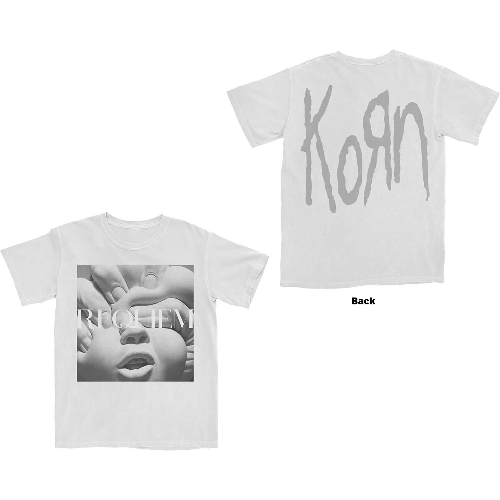 Korn Unisex T-Shirt: Requiem Album Cover (Back Print) (X-Large)