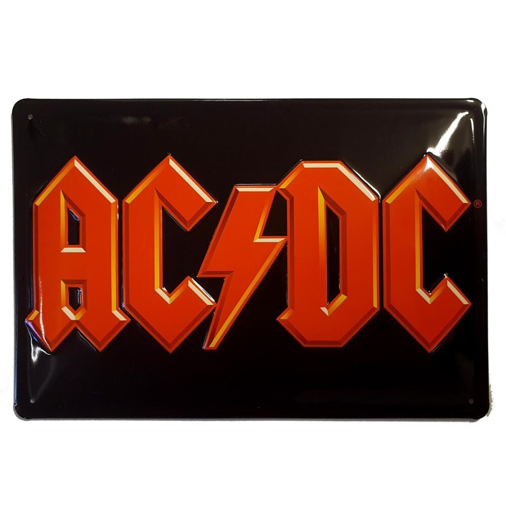 Plåtskylt: AC/DC - Logo