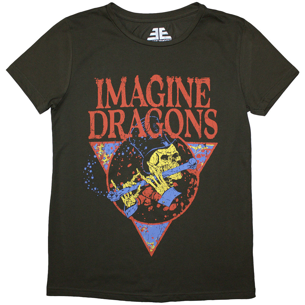 Imagine Dragons Ladies T-Shirt: Skeleton Flute (XX-Large)