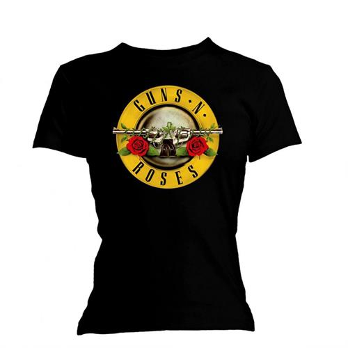 Guns N' Roses Ladies T-Shirt: Classic Bullet Logo (Skinny Fit) (XX-Large)