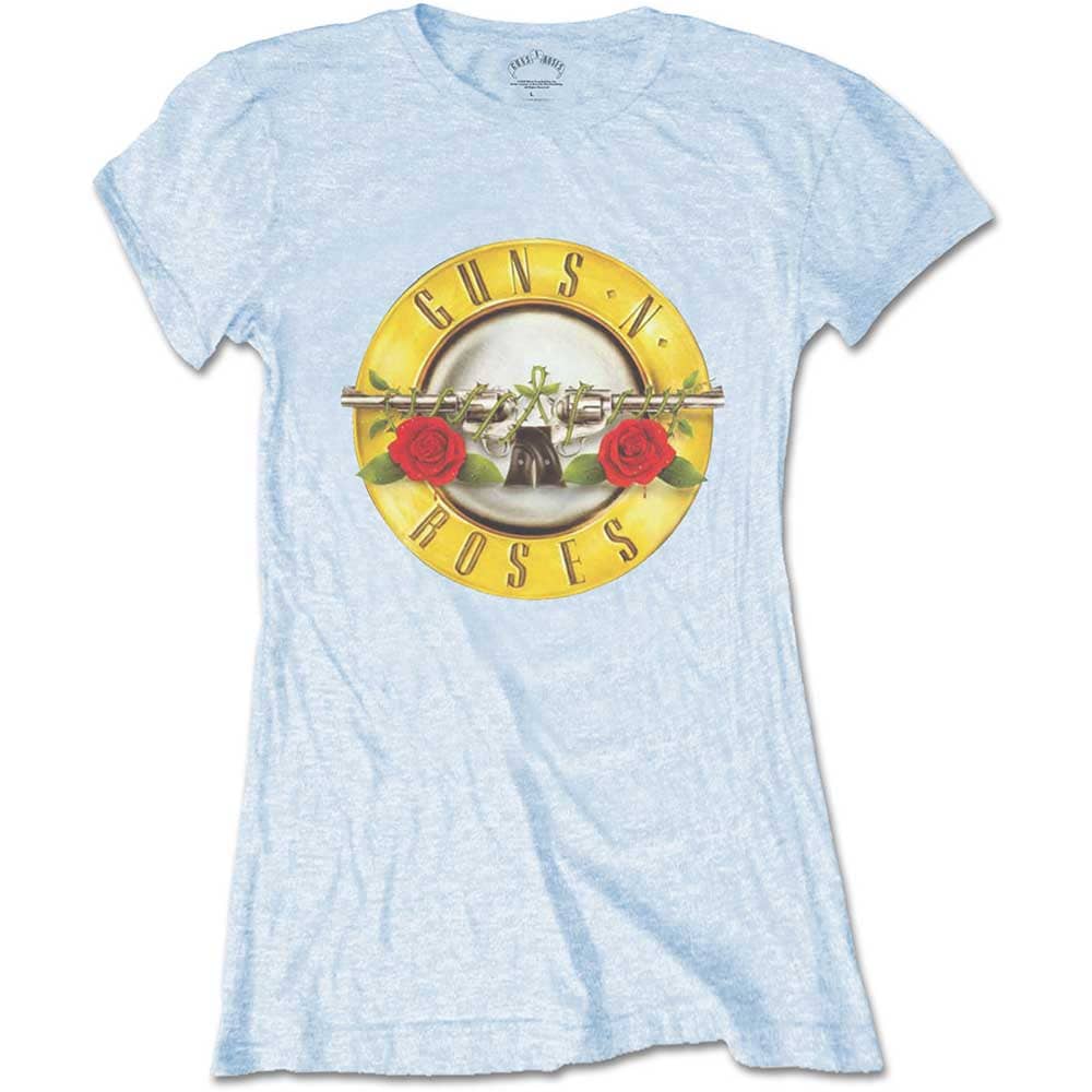 Guns N' Roses Ladies T-Shirt: Classic Bullet Logo (Skinny Fit) (X-Small)