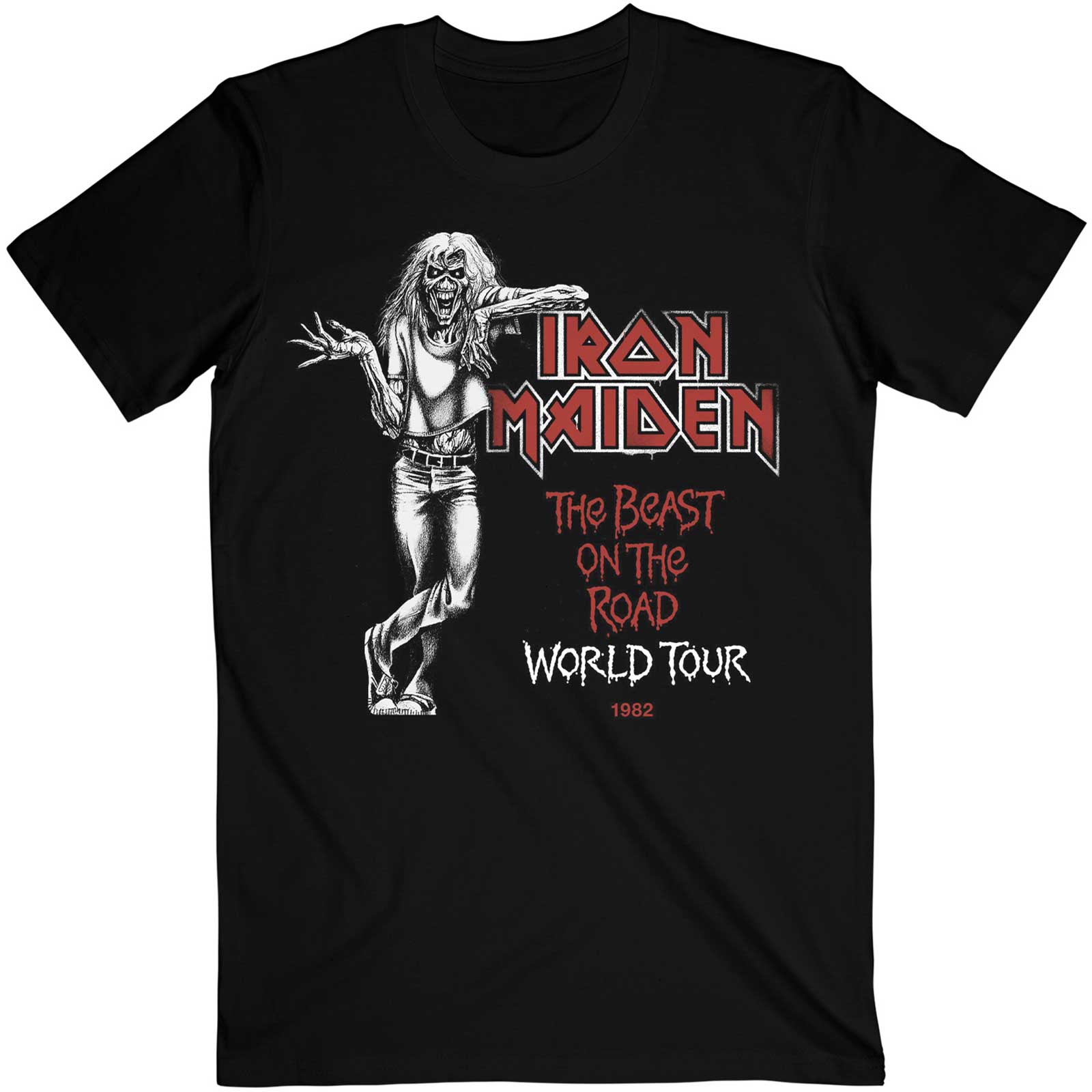 Iron Maiden Unisex T-Shirt: Beast Over Hammersmith World Tour '82 (XX-Large)