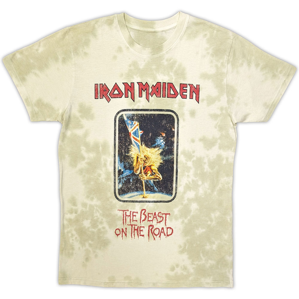 Iron Maiden Unisex T-Shirt: Beast On The Road (Wash Collection) (X-Large)