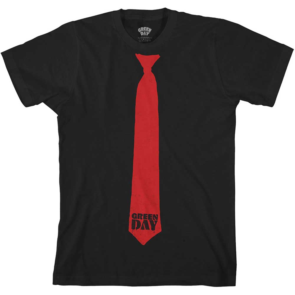 Green Day Unisex T-Shirt: Tie (Small)