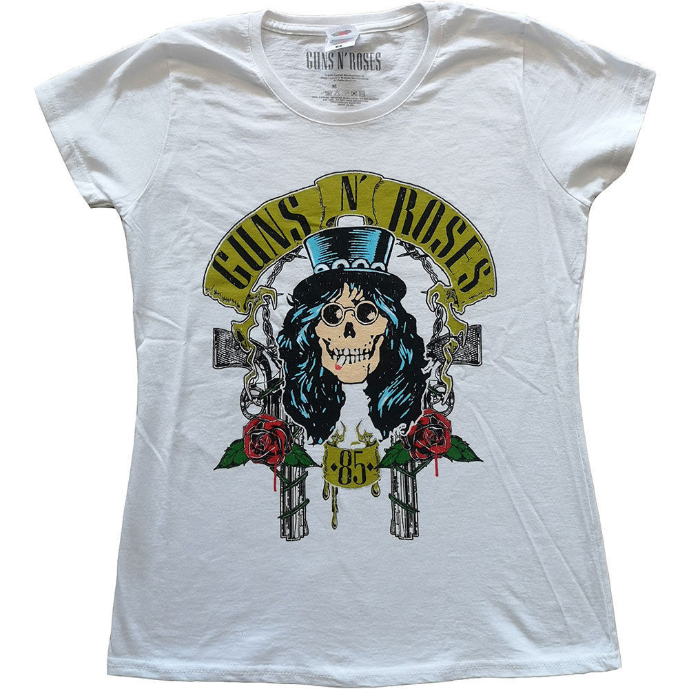 Guns N' Roses Ladies T-Shirt: Slash '85 (Small)