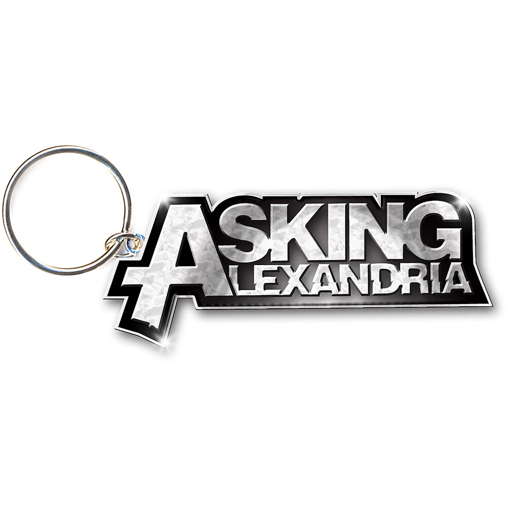 Asking Alexandria Keychain: Logo (Enamel In-fill) - 2