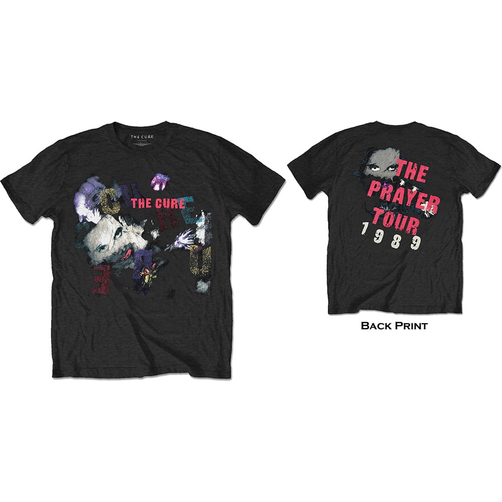 The Cure Unisex T-Shirt: The Prayer Tour 1989 (Back Print) (Small) - 2