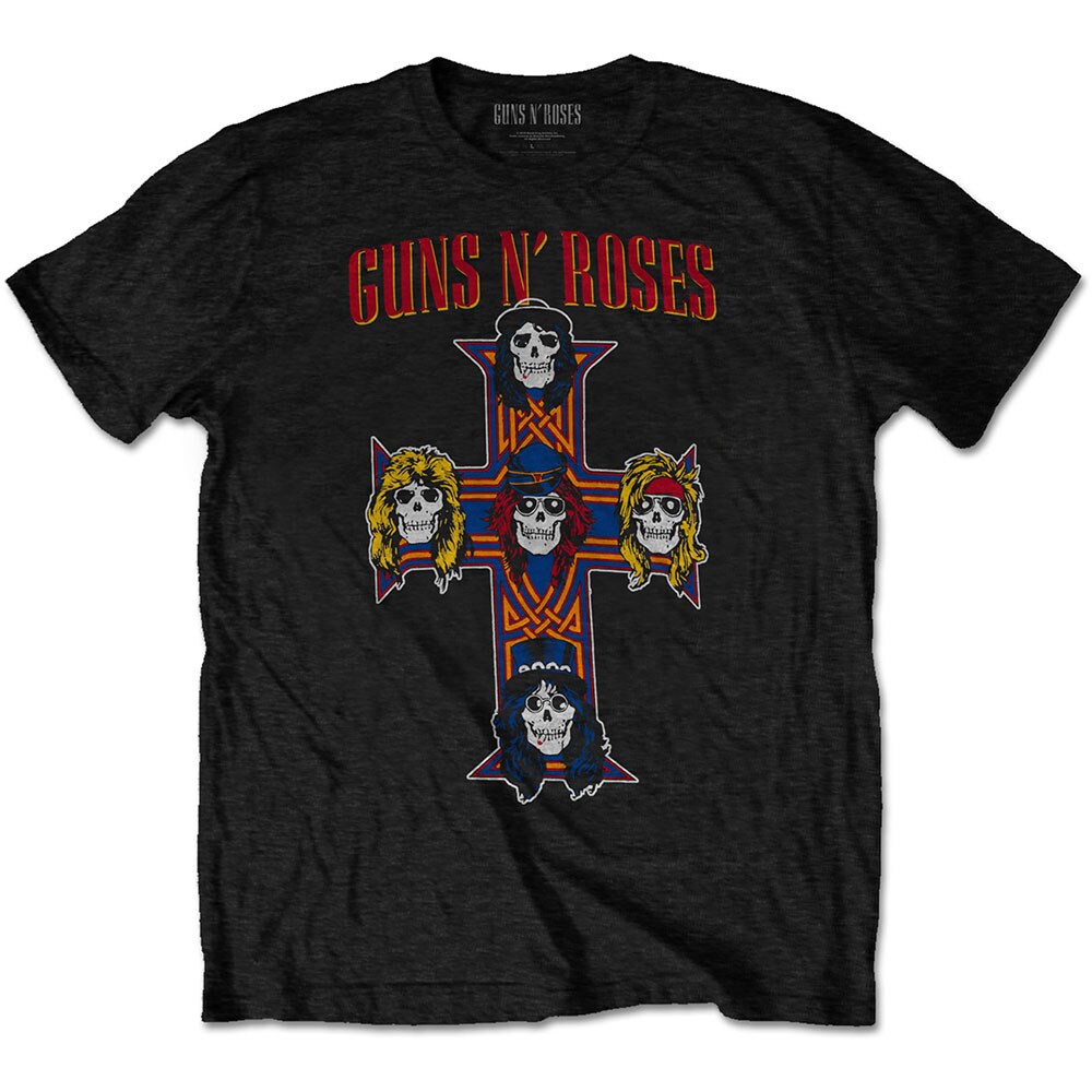 Guns N' Roses Unisex T-Shirt: Vintage Cross (X-Large)