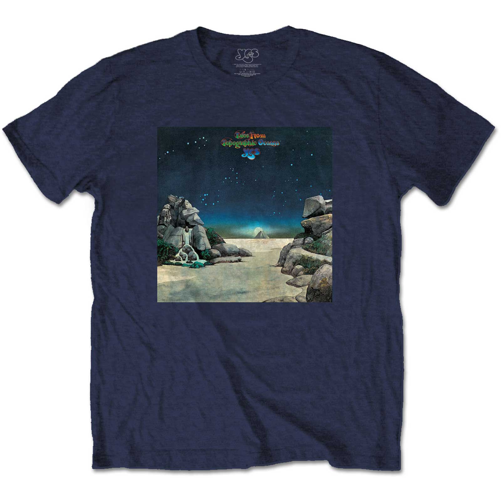 Yes Unisex T-Shirt: Topographic Oceans (X-Large)