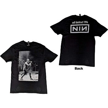 Nine Inch Nails Unisex T-Shirt: Self Destruct '94 (Back Print) (Medium)