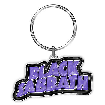 Black Sabbath Keychain: Logo (Enamel In-fill)