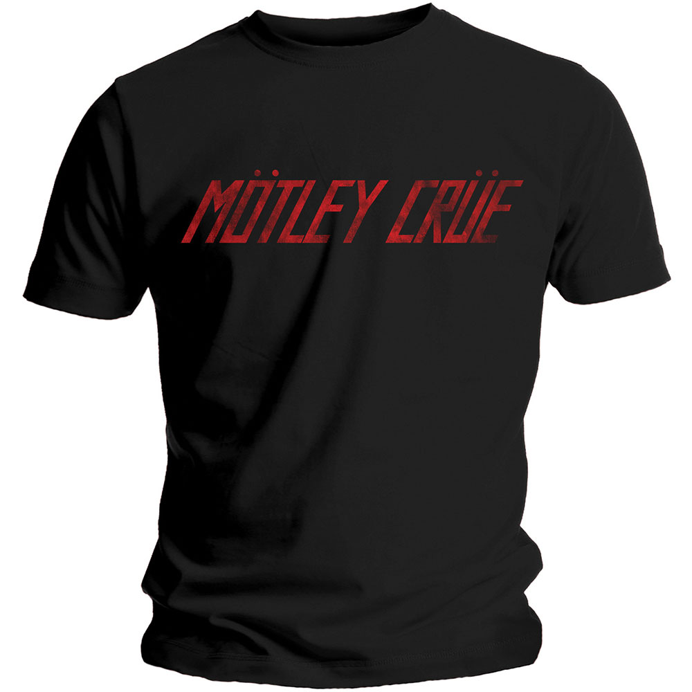 Motley Crue Unisex T-Shirt: Distressed Logo (XX-Large)