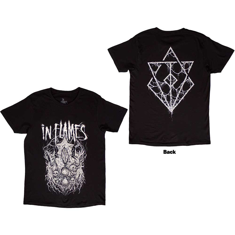 In Flames Unisex T-Shirt: Buried in Time (Back Print) (XX-Large)