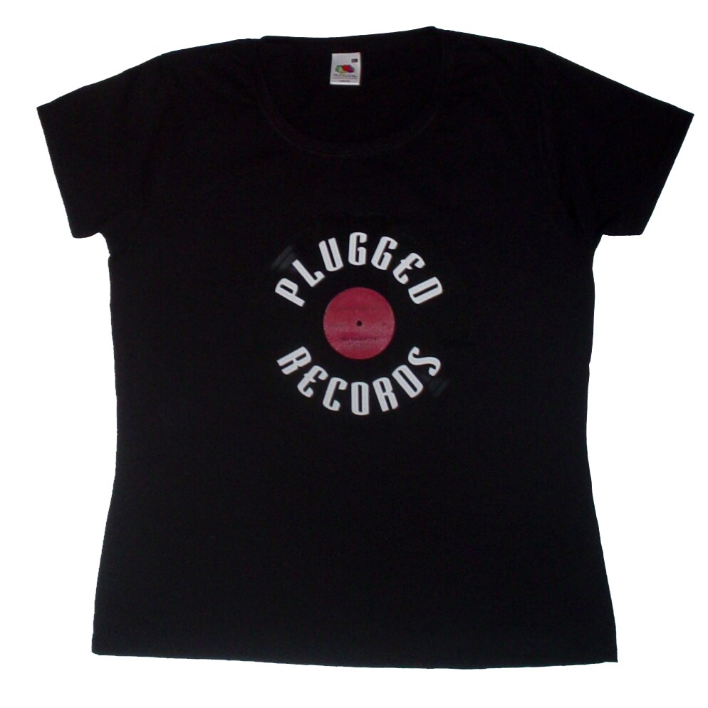 Dam tshirt: Plugged Records logo (XL)