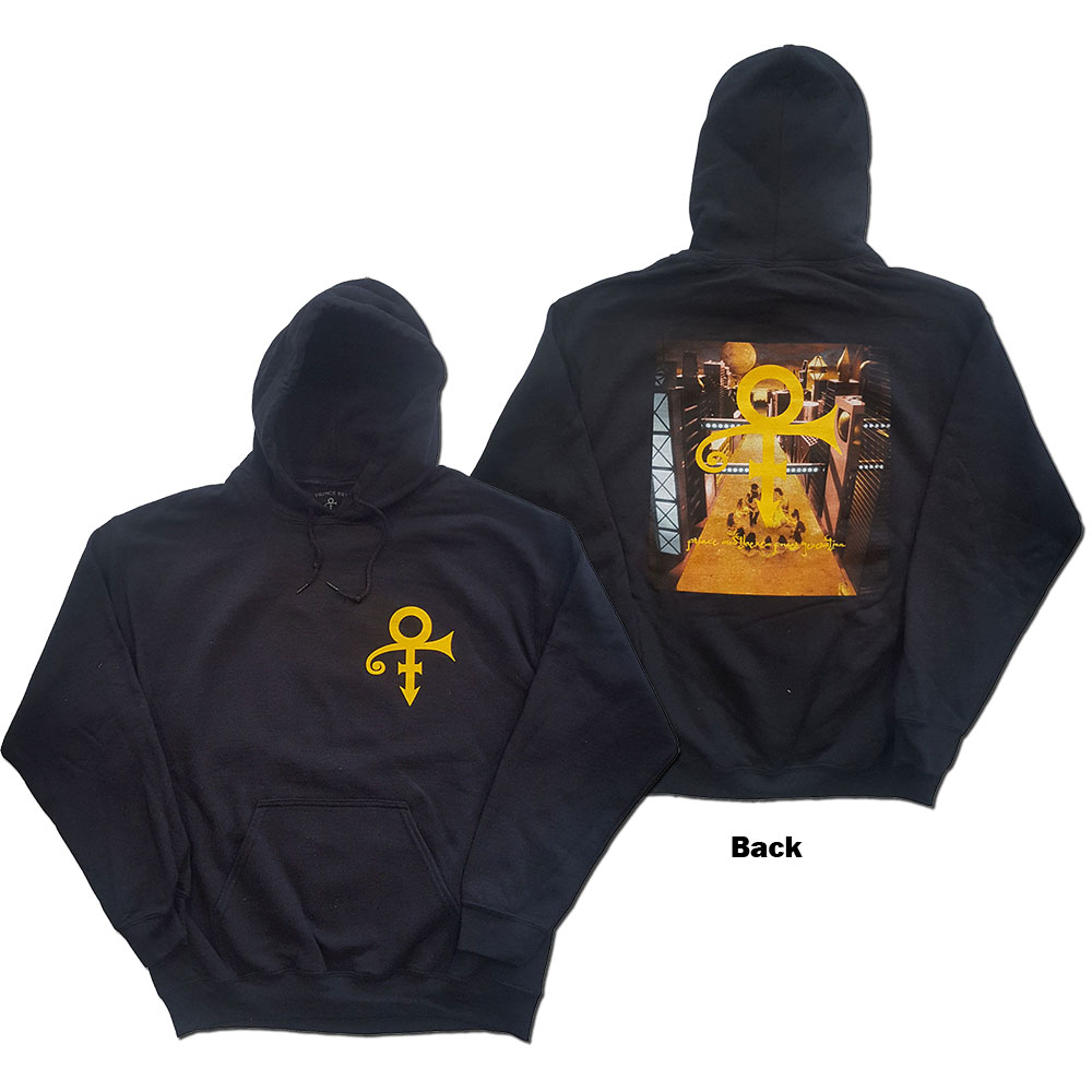 Prince Unisex Pullover Hoodie: Love Symbol (Back Print) (Medium)