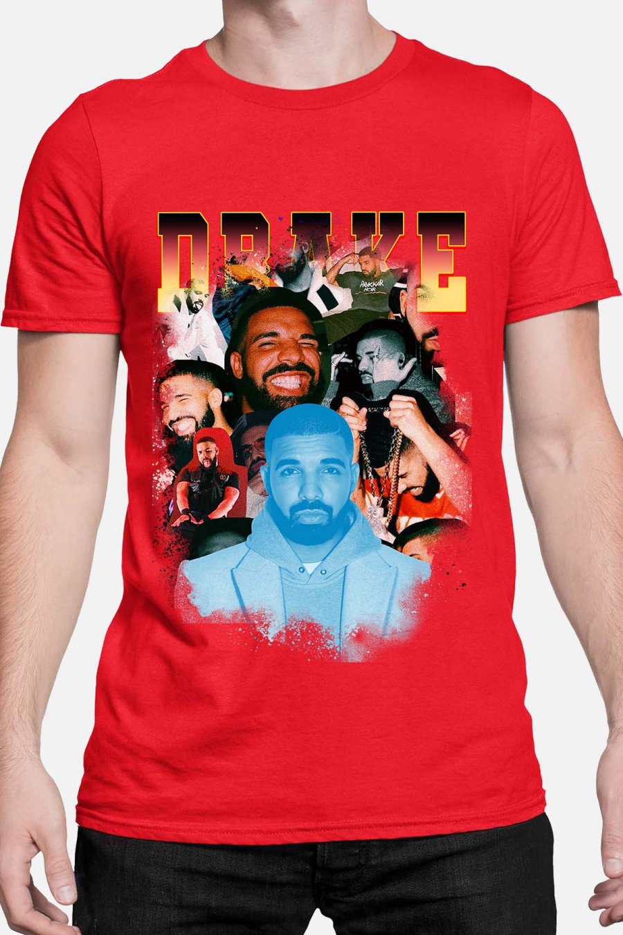 Drake unisex t-shirt: "Chronicles" - Red - size X-Small