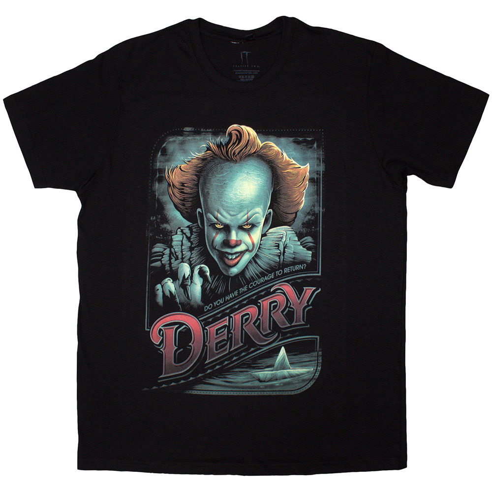 IT Unisex T-Shirt: Pennywise Derry  (X-Large)
