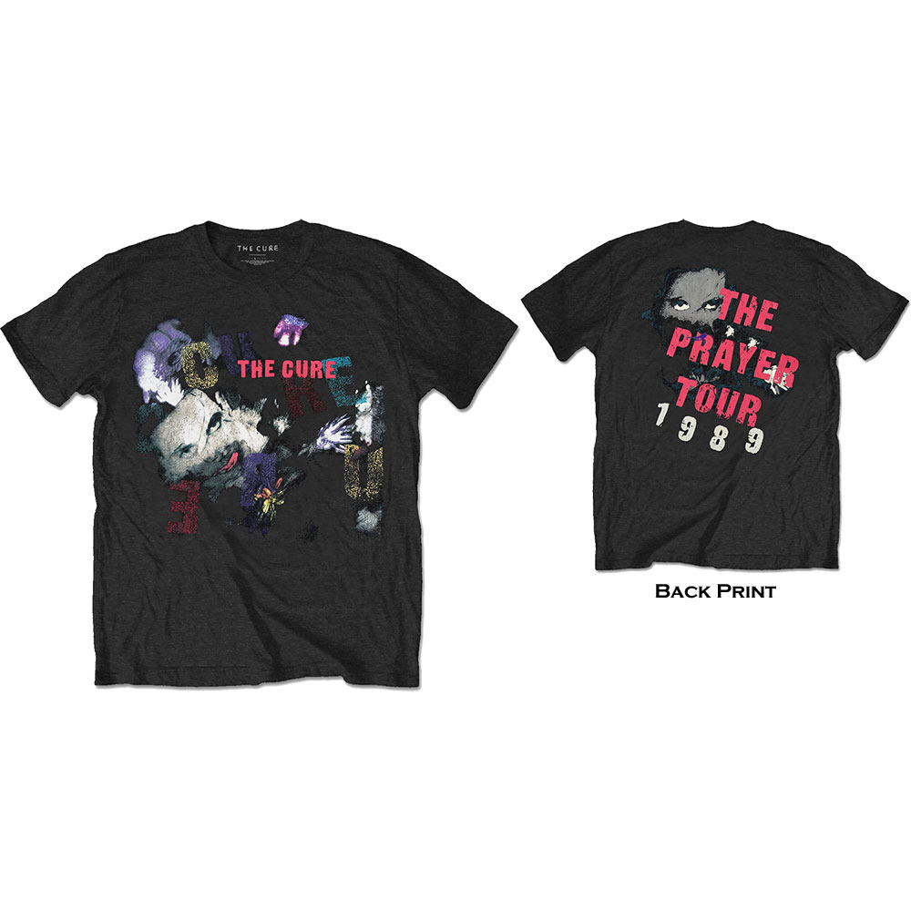 The Cure Unisex T-Shirt: The Prayer Tour 1989 (Back Print) (X-Large)