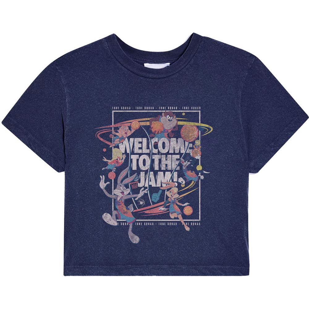 Space Jam 2 Ladies T-Shirt: Welcome To The Jam (Cropped) (Medium)