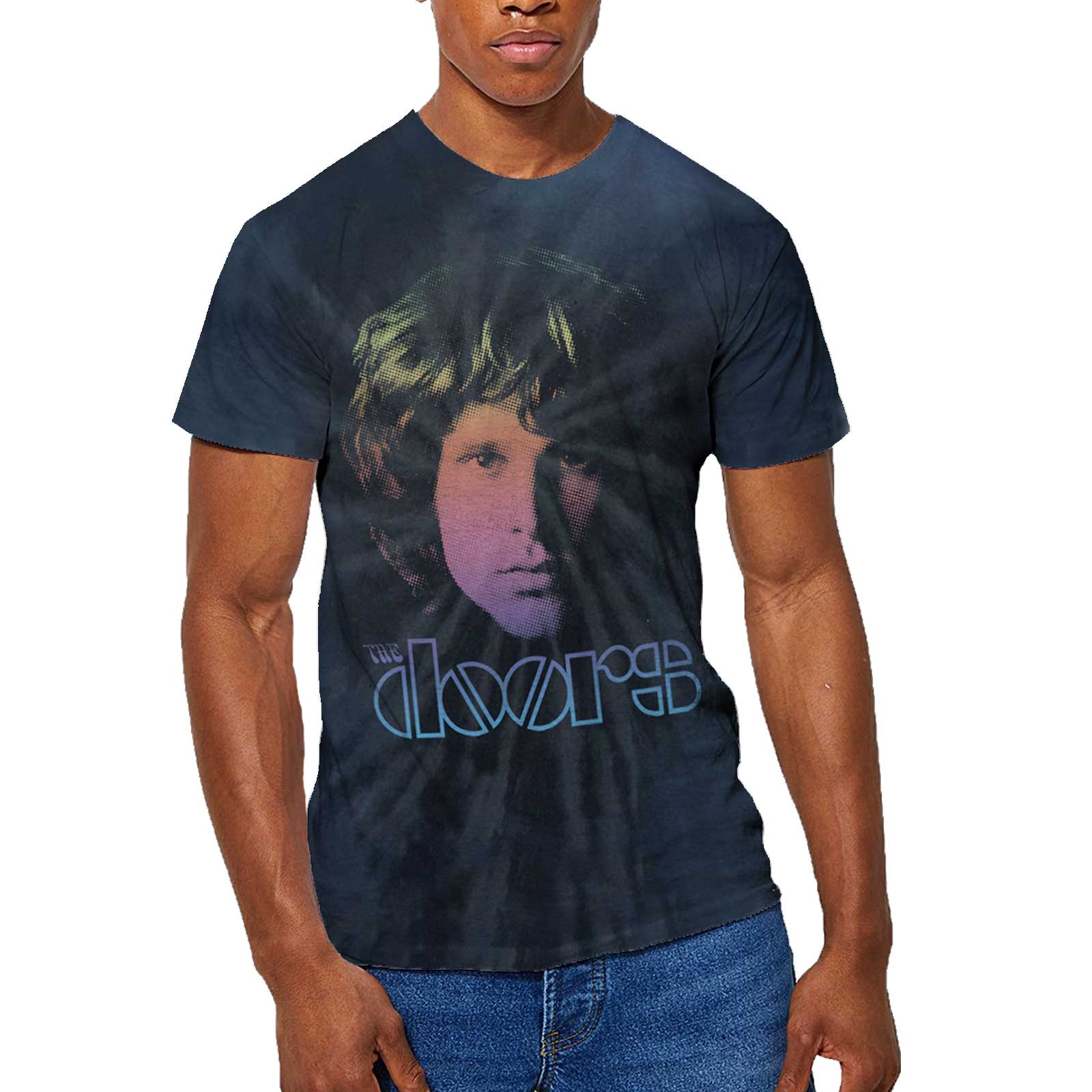 The Doors Unisex T-Shirt: Jim Halftone Gradient (Wash Collection) (XX-Large)