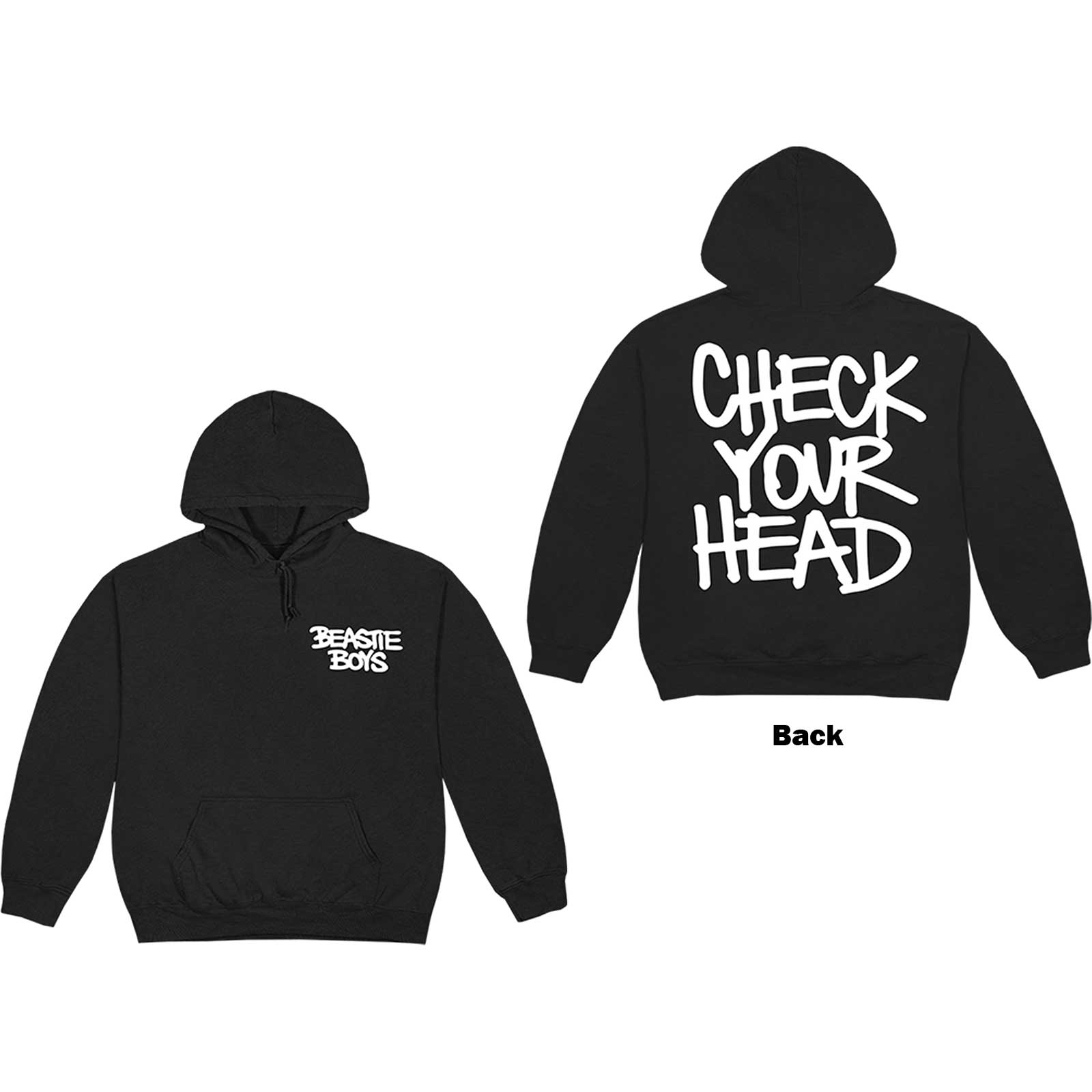 The Beastie Boys Unisex Pullover Hoodie: Check Your Head (Back Print) (Large)