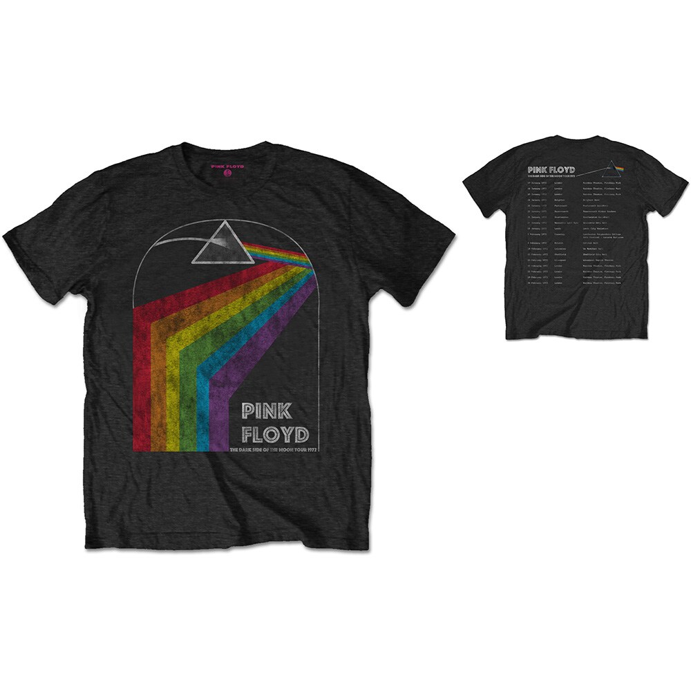 Pink Floyd Unisex T-Shirt: Dark Side of the Moon 1972 Tour (Back Print) (XX-Large) - 2