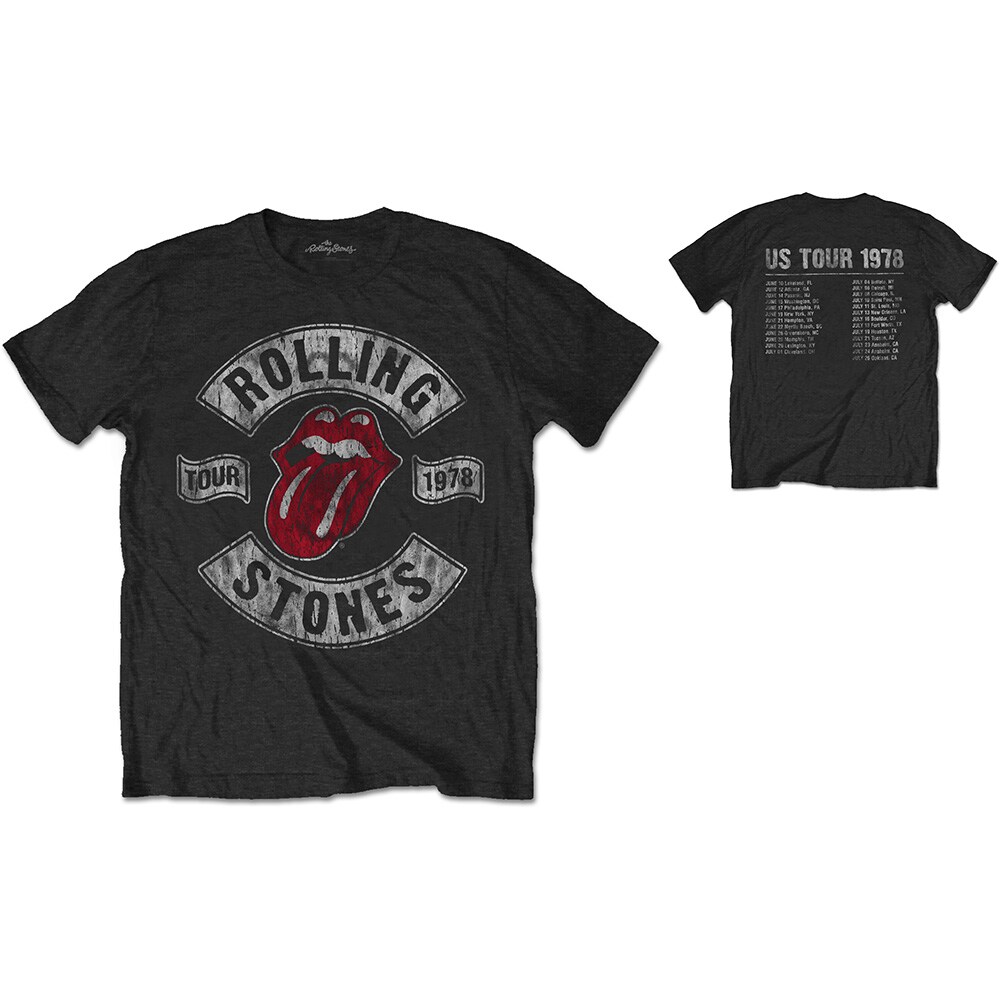 The Rolling Stones Unisex T-Shirt: US Tour 1978 (Back Print) (XX-Large) - 2