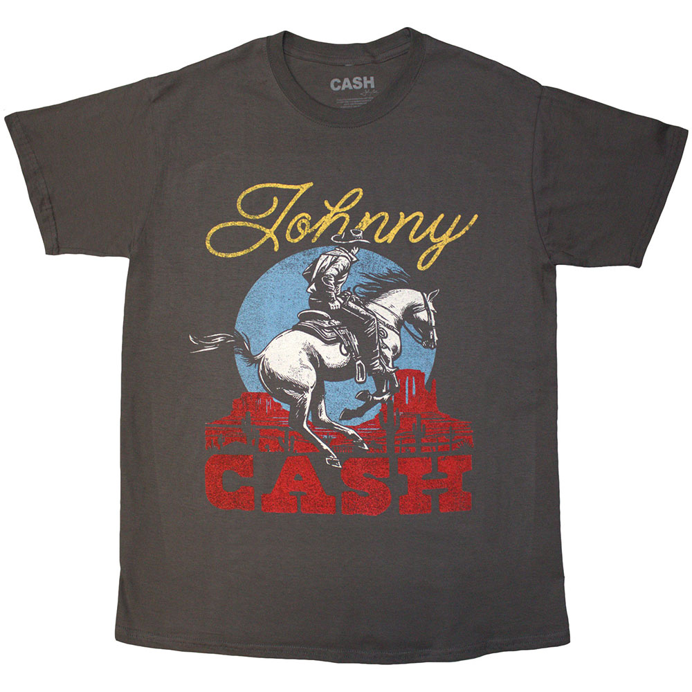 Johnny Cash Unisex T-Shirt: Gallop (Medium)