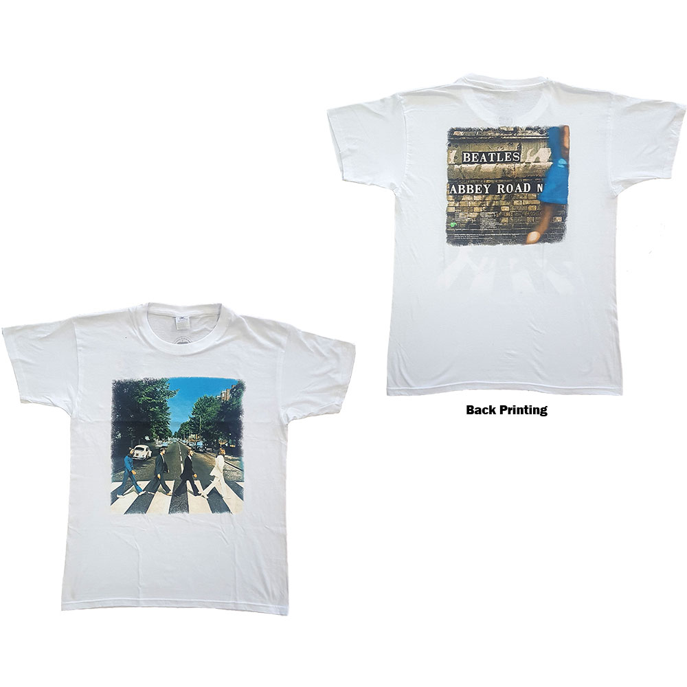 The Beatles Unisex T-Shirt: Abbey Road (Back Print) (Small)