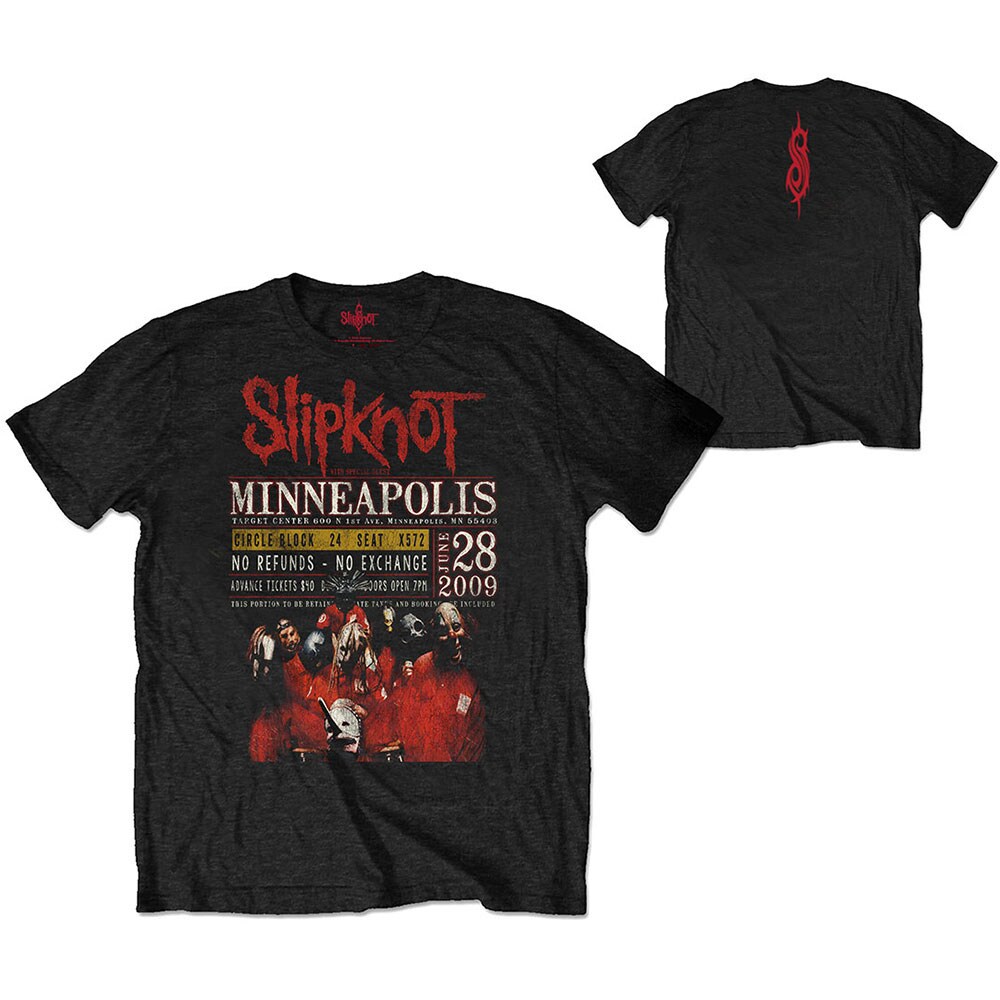 Slipknot Unisex Eco T-Shirt: Minneapolis '09 (Back Print) (Medium)