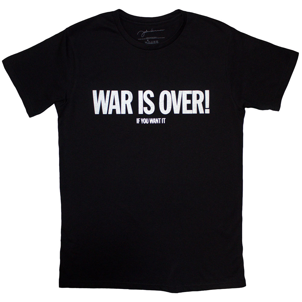 John Lennon Unisex T-Shirt: War Is Over (Large)