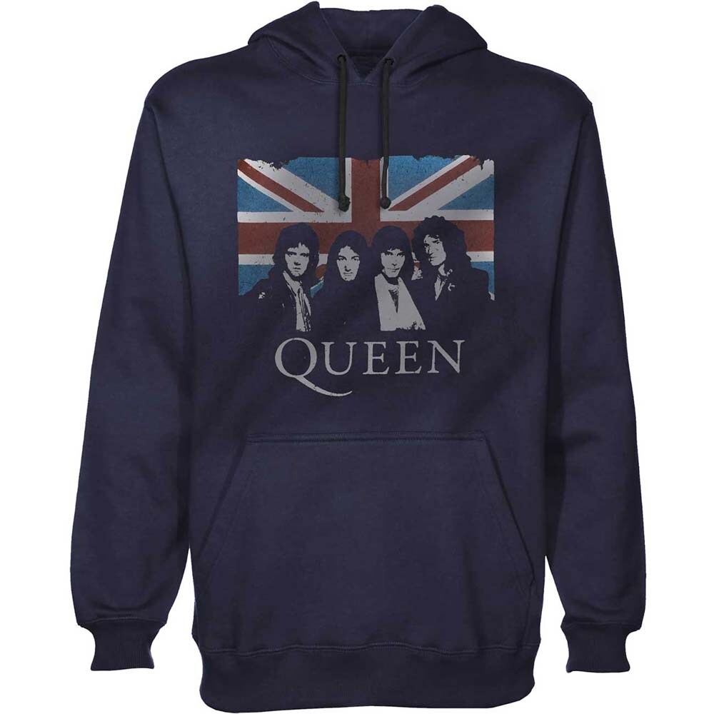Queen Unisex Pullover Hoodie: Union Jack (X-Large)