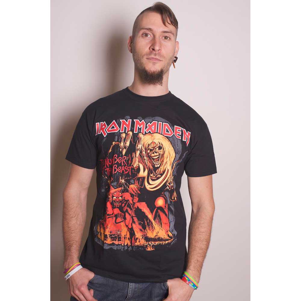 Iron Maiden Unisex T-Shirt: Number of the Beast Graphic (X-Large) - 2