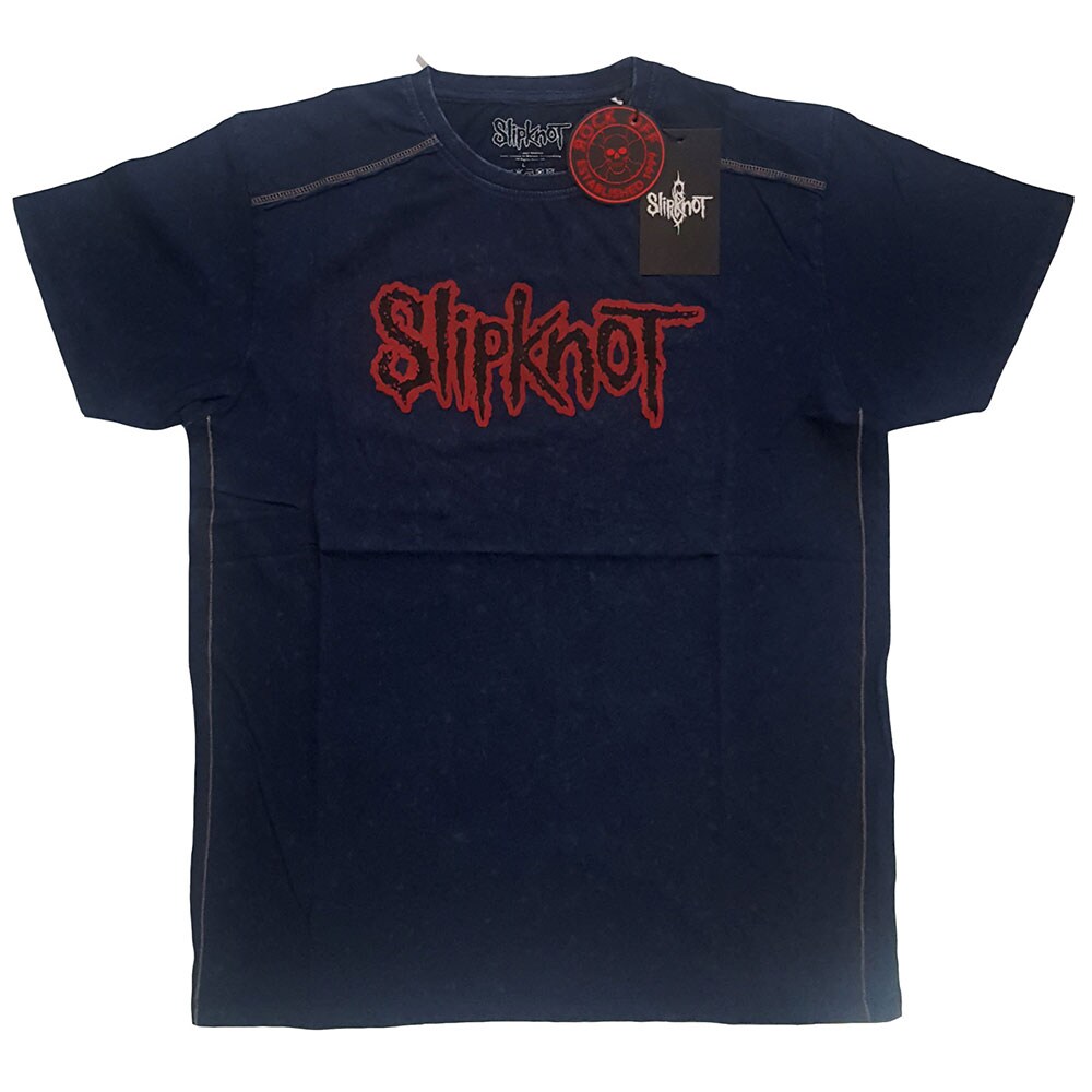Slipknot Unisex Snow Wash T-Shirt: Logo (Small)