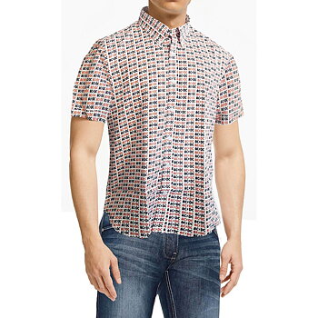AC/DC Unisex Casual Shirt: Logo (All Over Print) (Small)