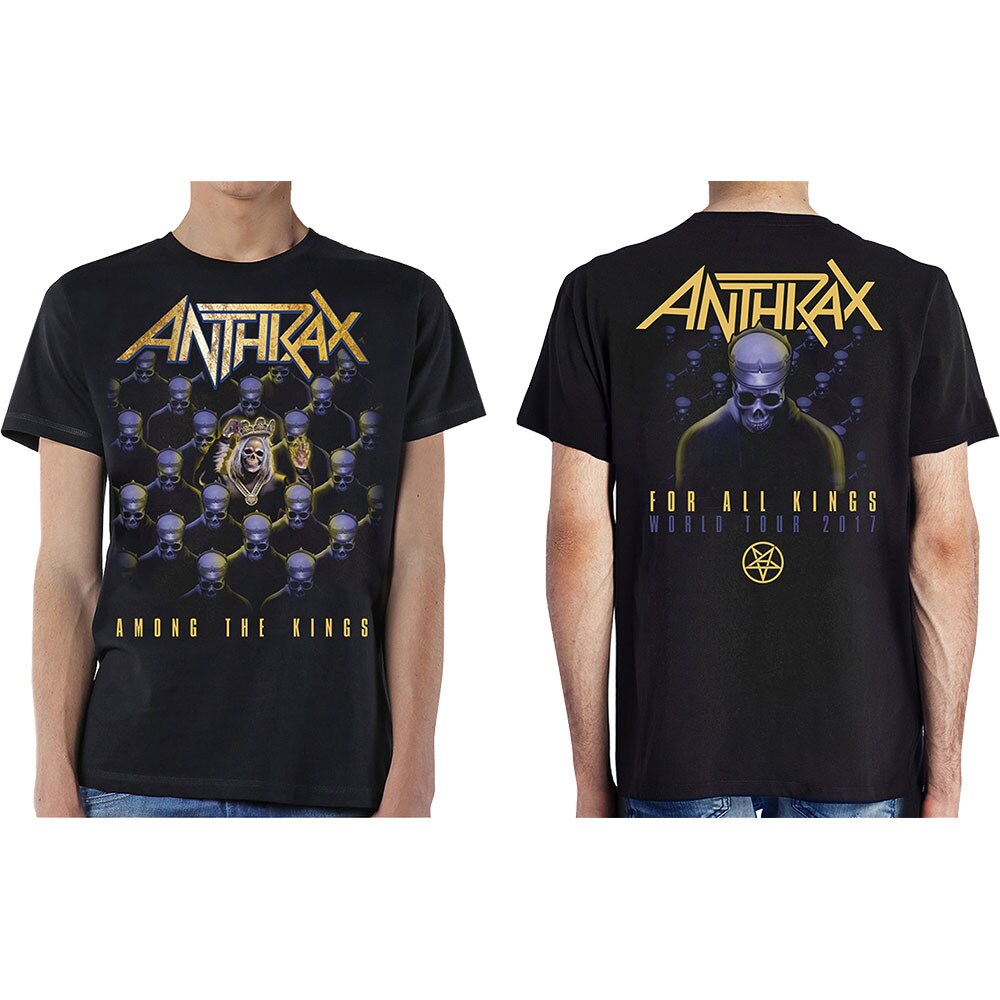 Anthrax Unisex Tee: Among the Kings (Small) (with Back Print) - 2