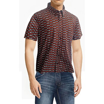 AC/DC Unisex Casual Shirt: Logo (All Over Print) (X-Large)