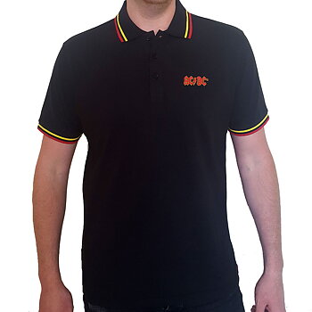 AC/DC Unisex Polo Shirt: Classic Logo (Large)