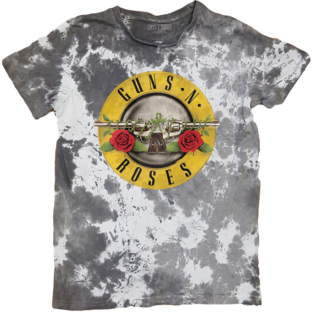 Guns N' Roses Unisex T-Shirt: Classic Logo (Dip-Dye) (Large)