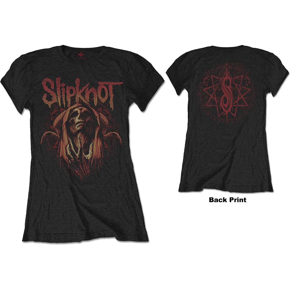 Slipknot Ladies T-Shirt: Evil Witch (Back Print) (Medium)