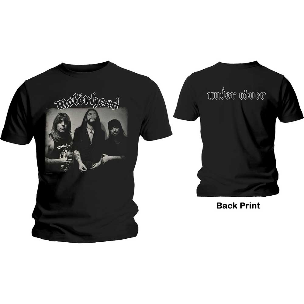 Motorhead Unisex T-Shirt: Under Cover (Back Print) (Small)