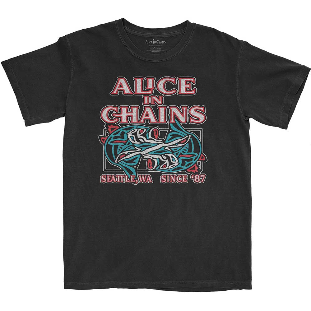 Alice In Chains Unisex T-Shirt: Totem Fish (X-Large)