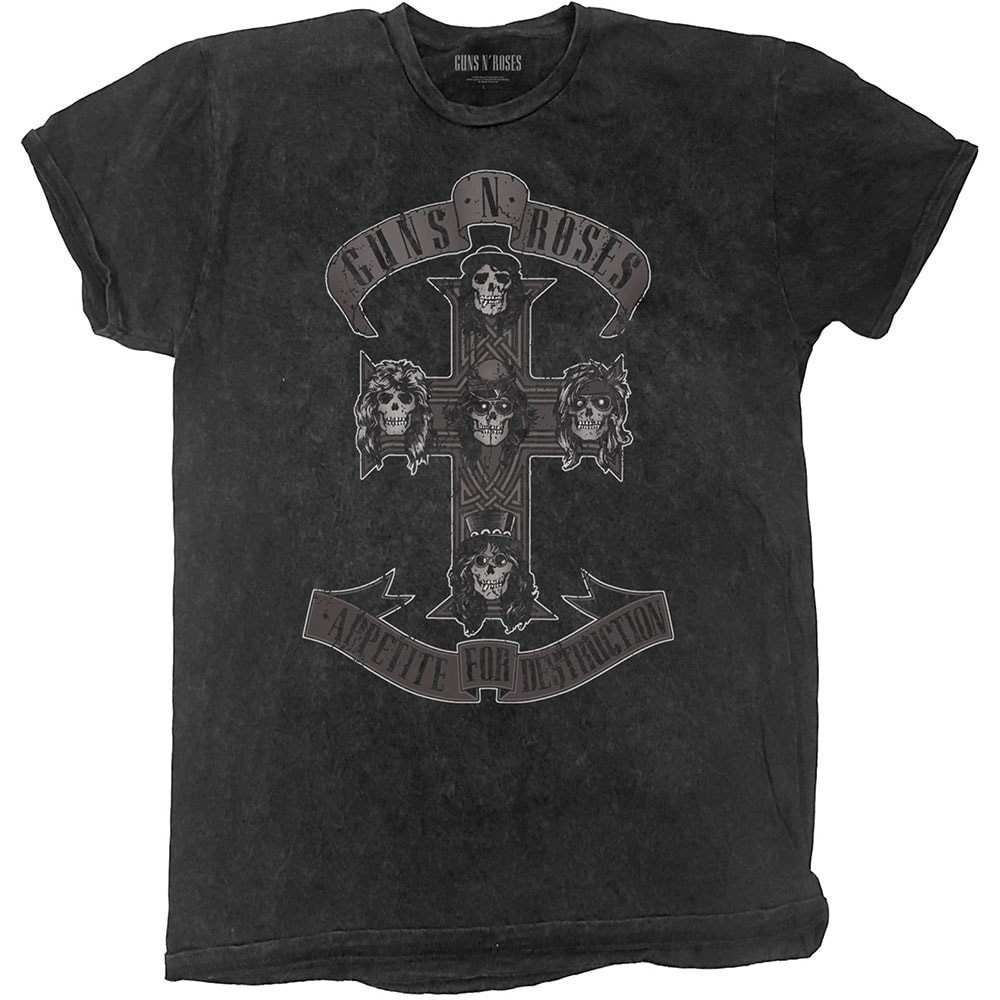 Guns N' Roses Unisex T-Shirt: Monochrome Cross (Dip-Dye) (XX-Large)