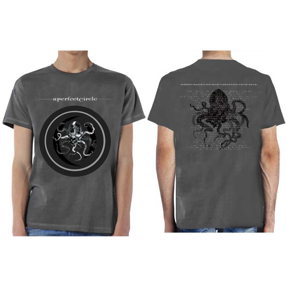 A Perfect Circle Unisex T-Shirt: Octocircle 2018 (Back Print/Ex Tour) (Small)