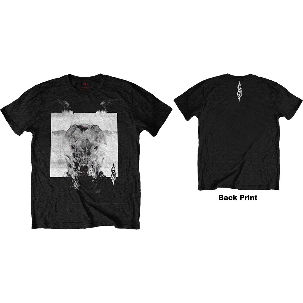 Slipknot Unisex T-Shirt: Devil Single - Black & White (Back Print) (X-Large)