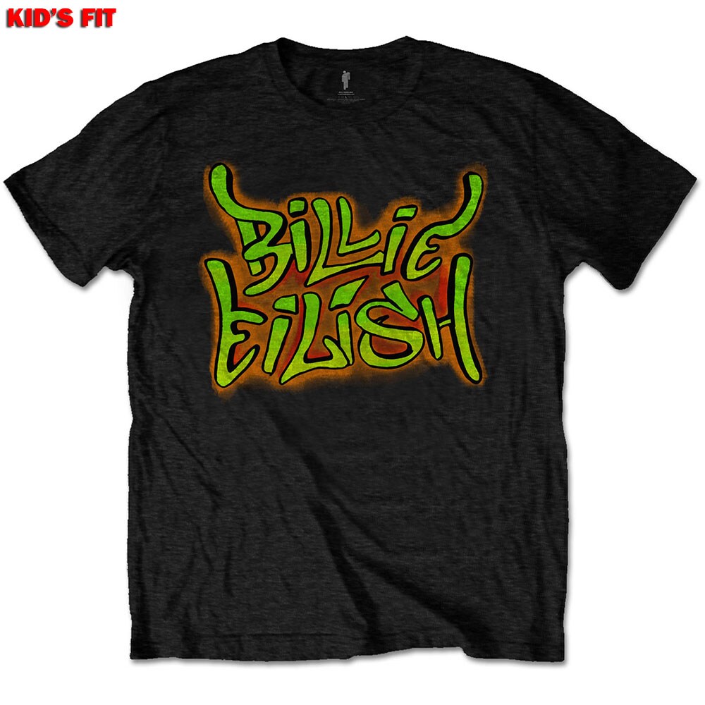 Billie Eilish Kids T-Shirt: Graffiti (12-13 Years)