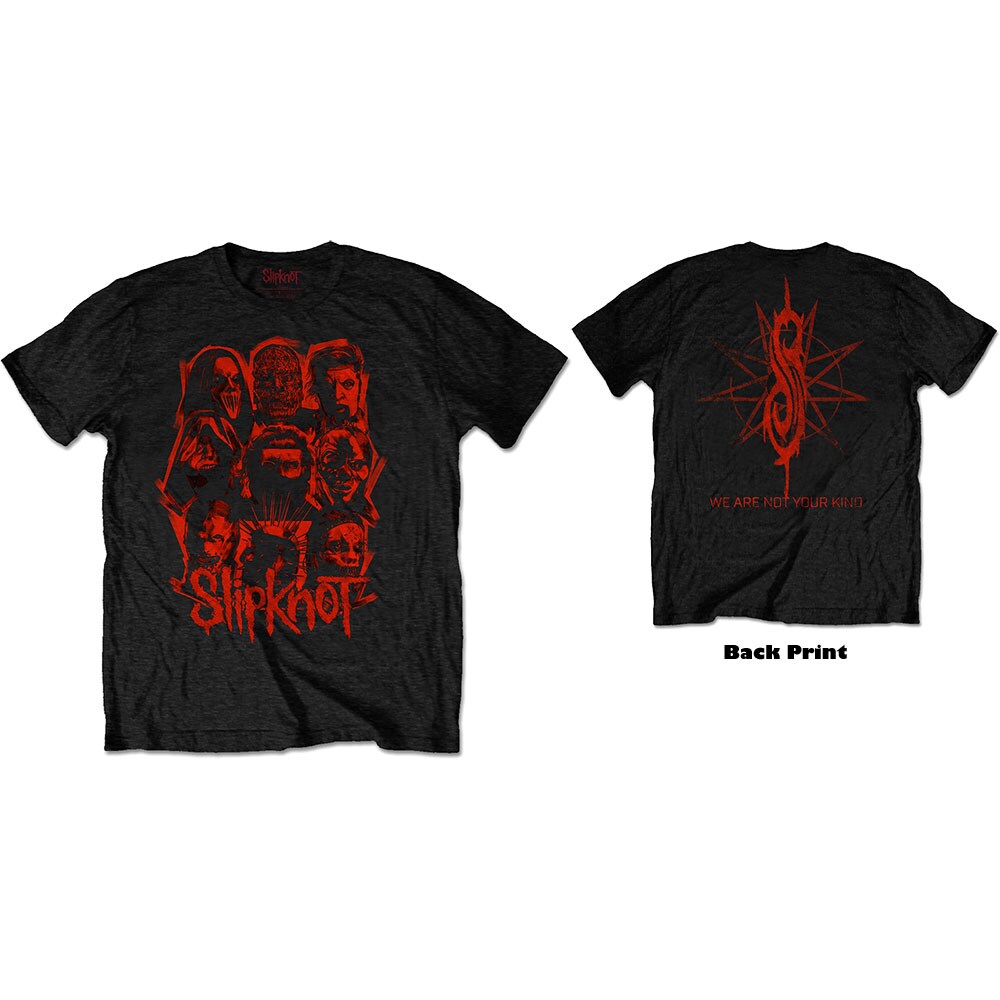 Slipknot Unisex T-Shirt: WANYK Red Patch (Back Print) (Small)