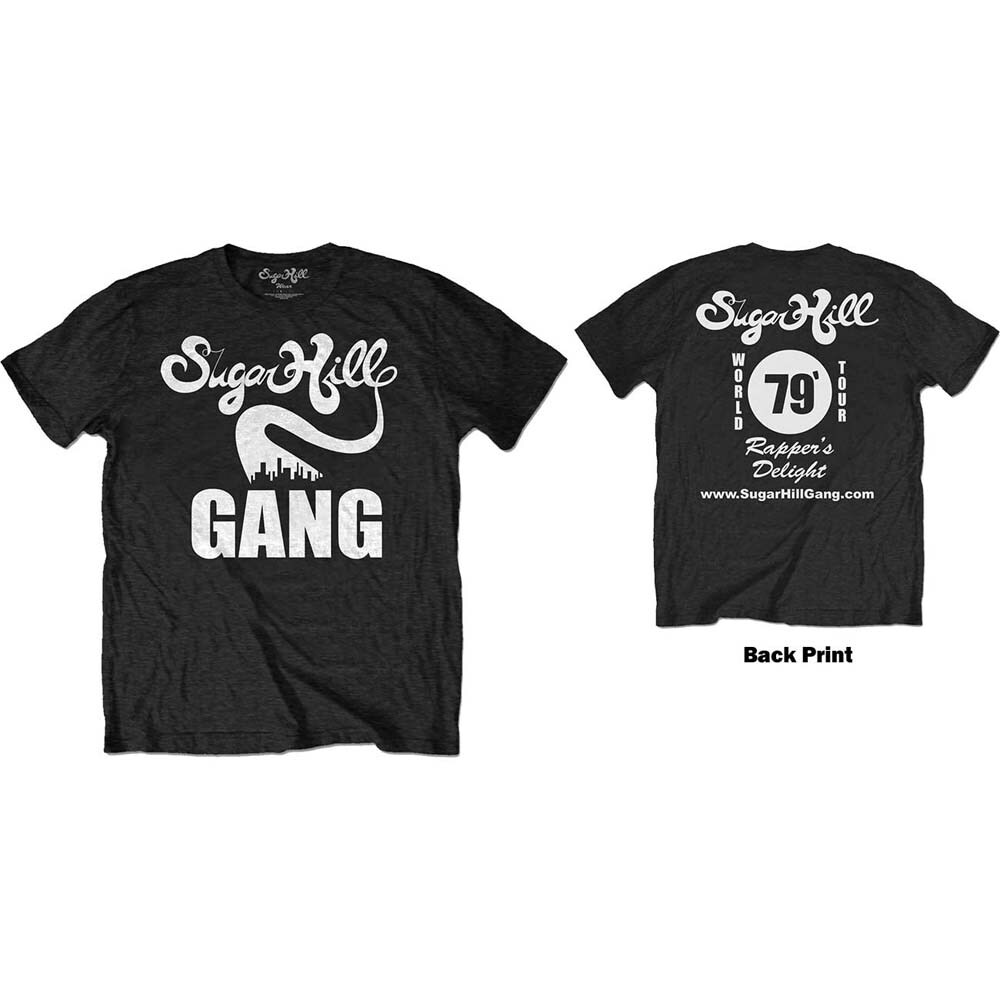 The Sugar Hill Gang Unisex T-Shirt: Rappers Delight Tour (Back Print) (Small) - 2